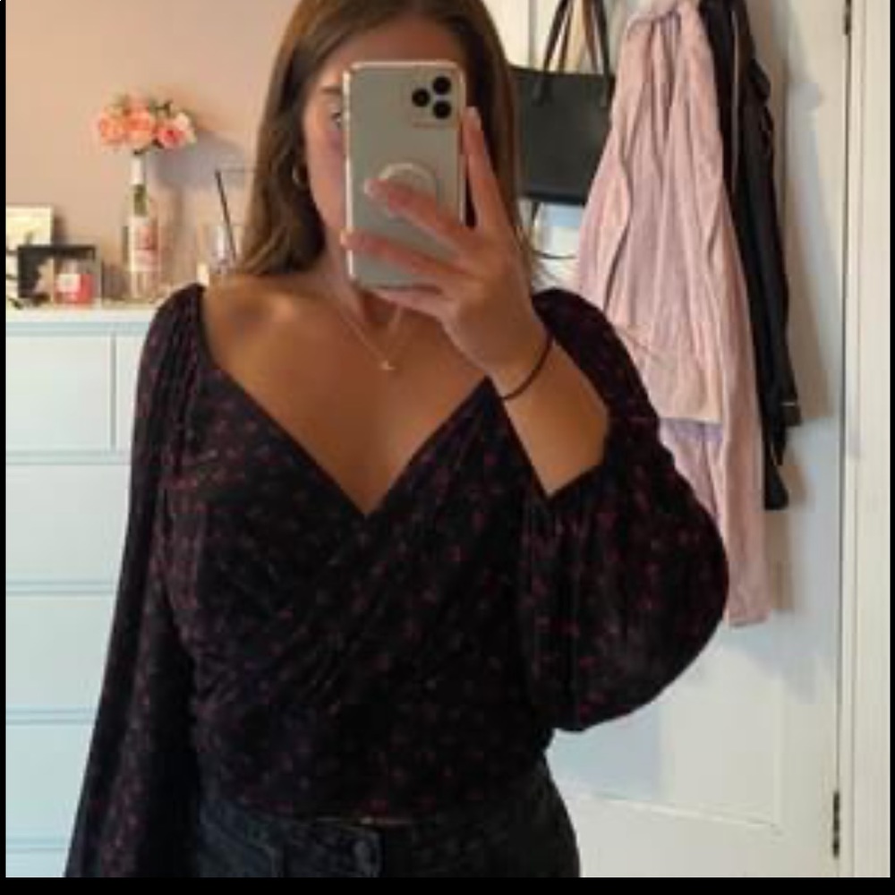 NWT Free People Floral Top